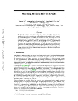 Modeling Attention Flow on Graphs