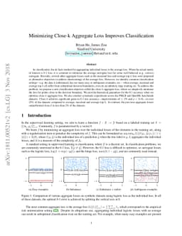 Minimizing Close-k Aggregate Loss Improves Classification