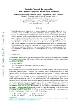 Exploring Semantic Incrementality with Dynamic Syntax and Vector Space
  Semantics