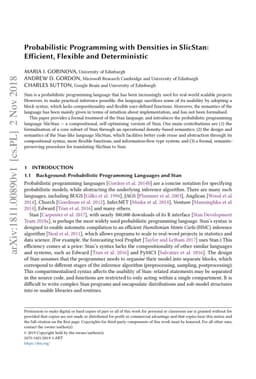 Probabilistic Programming with Densities in SlicStan: Efficient,
  Flexible and Deterministic