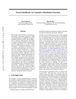 Neural Likelihoods via Cumulative Distribution Functions