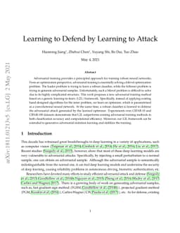 Learning to Defend by Learning to Attack