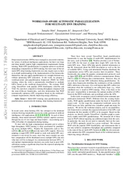 Workload-aware Automatic Parallelization for Multi-GPU DNN Training
