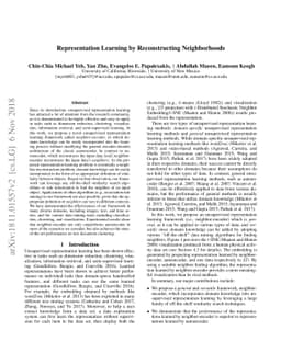 Representation Learning by Reconstructing Neighborhoods