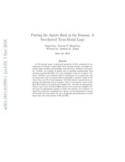 Putting the Agents back in the Domain: A Two-Sorted Term-Modal Logic