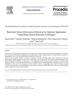 Real-time Driver Drowsiness Detection for Android Application Using Deep
  Neural Networks Techniques
