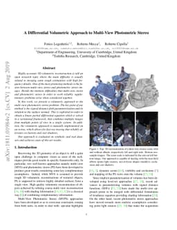 A Differential Volumetric Approach to Multi-View Photometric Stereo