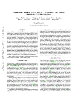 Leveraging Weakly Supervised Data to Improve End-to-End Speech-to-Text
  Translation