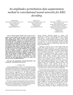 An amplitudes-perturbation data augmentation method in convolutional
  neural networks for EEG decoding