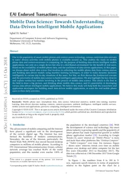 Mobile Data Science: Towards Understanding Data-Driven Intelligent
  Mobile Applications