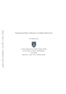 Variational Bayes Inference in Digital Receivers