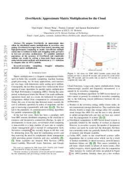 OverSketch: Approximate Matrix Multiplication for the Cloud