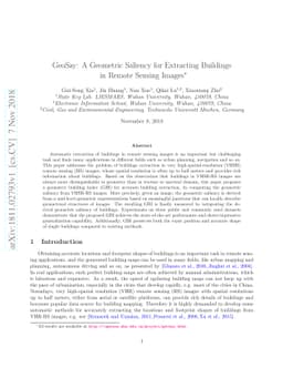 GeoSay: A Geometric Saliency for Extracting Buildings in Remote Sensing
  Images