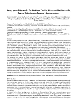 Deep Neural Networks for ECG-free Cardiac Phase and End-Diastolic Frame
  Detection on Coronary Angiographies