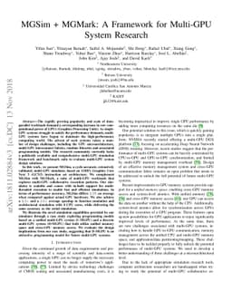 MGSim + MGMark: A Framework for Multi-GPU System Research