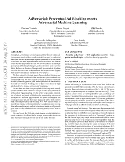 AdVersarial: Perceptual Ad Blocking meets Adversarial Machine Learning