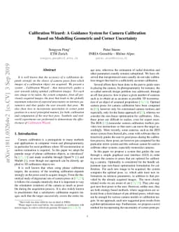Calibration Wizard: A Guidance System for Camera Calibration Based on
  Modelling Geometric and Corner Uncertainty