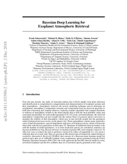 Bayesian Deep Learning for Exoplanet Atmospheric Retrieval