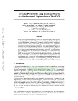 Looking Deeper into Deep Learning Model: Attribution-based Explanations
  of TextCNN