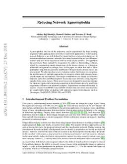 Reducing Network Agnostophobia