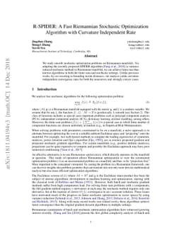 R-SPIDER: A Fast Riemannian Stochastic Optimization Algorithm with
  Curvature Independent Rate