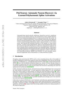 PolyNeuron: Automatic Neuron Discovery via Learned Polyharmonic Spline
  Activations