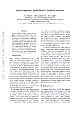 Not Just Depressed: Bipolar Disorder Prediction on Reddit