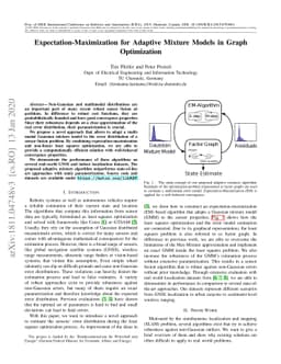 Expectation-Maximization for Adaptive Mixture Models in Graph
  Optimization