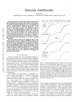 Gaussian AutoEncoder