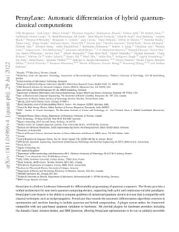 PennyLane: Automatic differentiation of hybrid quantum-classical
  computations