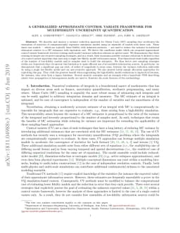 A Generalized Approximate Control Variate Framework for Multifidelity
  Uncertainty Quantification