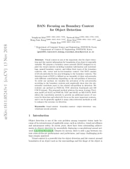 BAN: Focusing on Boundary Context for Object Detection