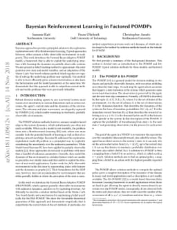 Bayesian Reinforcement Learning in Factored POMDPs