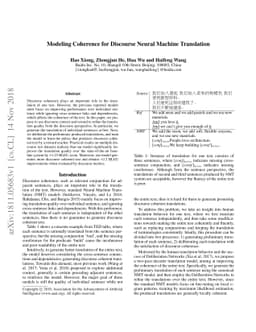 Modeling Coherence for Discourse Neural Machine Translation