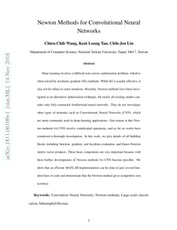 Newton Methods for Convolutional Neural Networks