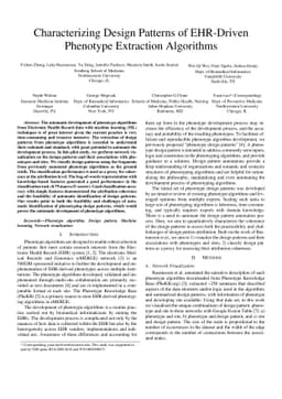 Characterizing Design Patterns of EHR-Driven Phenotype Extraction
  Algorithms