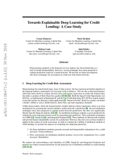 Towards Explainable Deep Learning for Credit Lending: A Case Study