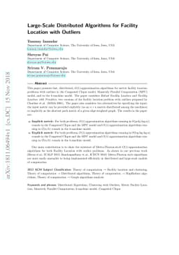 Large-Scale Distributed Algorithms for Facility Location with Outliers