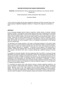Machine Decisions and Human Consequences