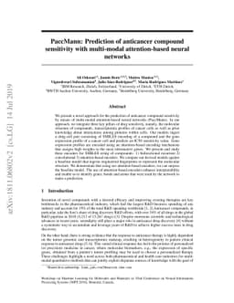 PaccMann: Prediction of anticancer compound sensitivity with multi-modal
  attention-based neural networks