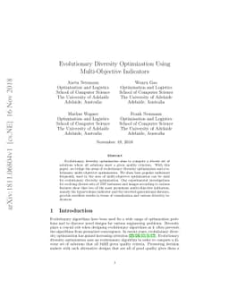 Evolutionary Diversity Optimization Using Multi-Objective Indicators
