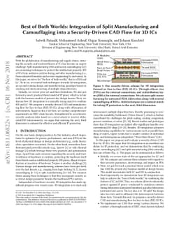 Best of Both Worlds: Integration of Split Manufacturing and Camouflaging
  into a Security-Driven CAD Flow for 3D ICs