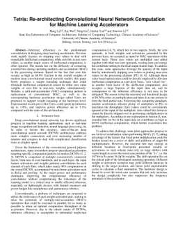 Tetris: Re-architecting Convolutional Neural Network Computation for
  Machine Learning Accelerators