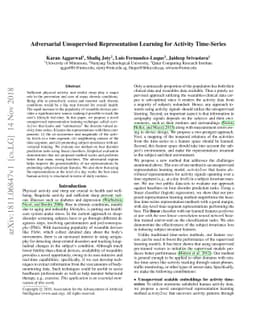Adversarial Unsupervised Representation Learning for Activity
  Time-Series