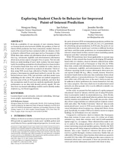 Exploring Student Check-In Behavior for Improved Point-of-Interest
  Prediction