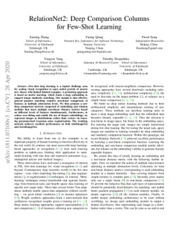 RelationNet2: Deep Comparison Columns for Few-Shot Learning