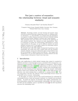 Not just a matter of semantics: the relationship between visual
  similarity and semantic similarity