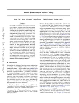 Neural Joint Source-Channel Coding