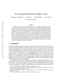 On a hypergraph probabilistic graphical model