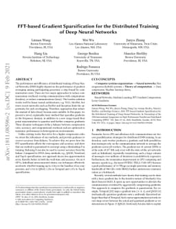 SuperNeurons: FFT-based Gradient Sparsification in the Distributed
  Training of Deep Neural Networks